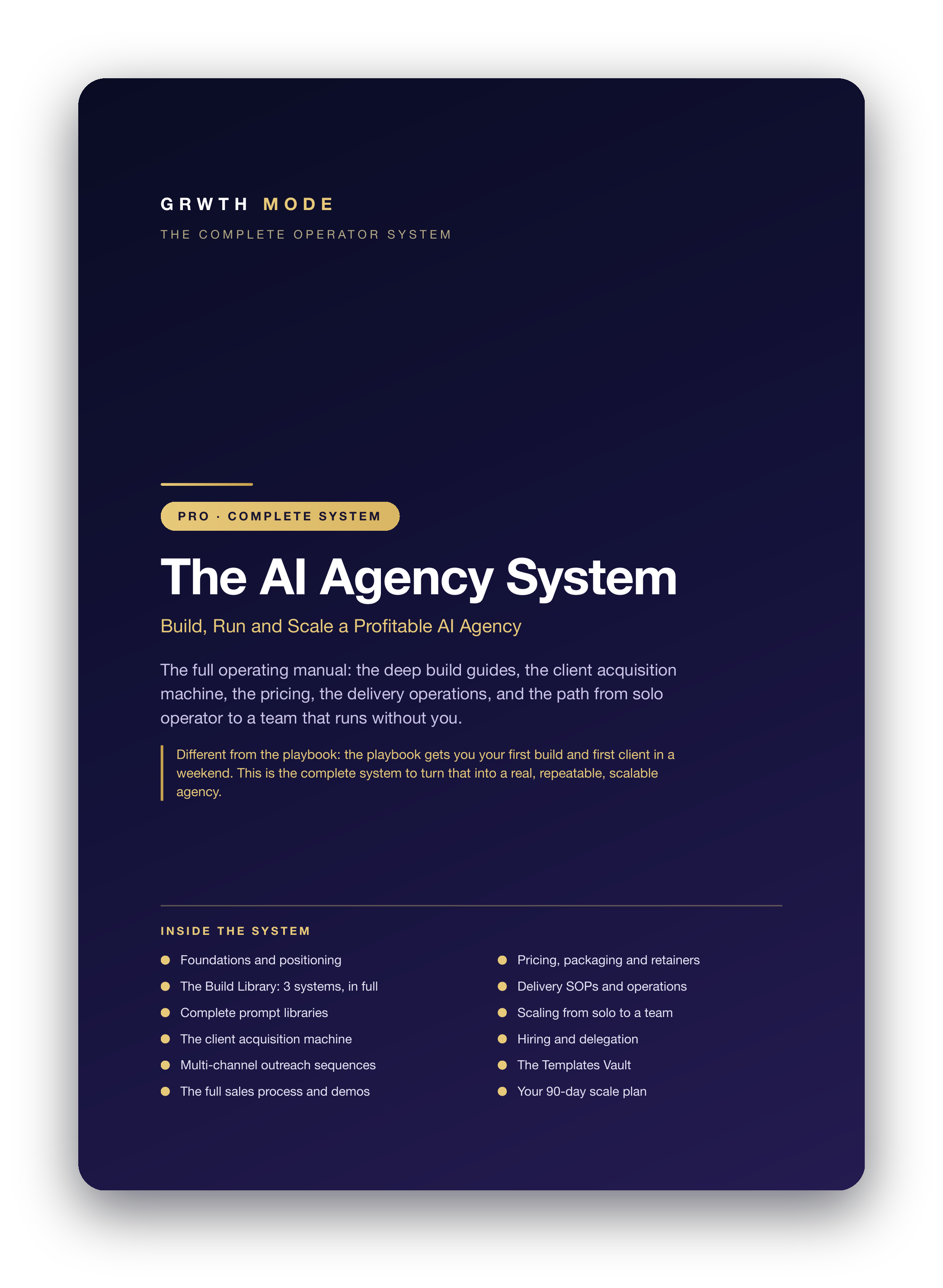 The AI Agency System: Build, Run and Scale a Profitable AI Agency